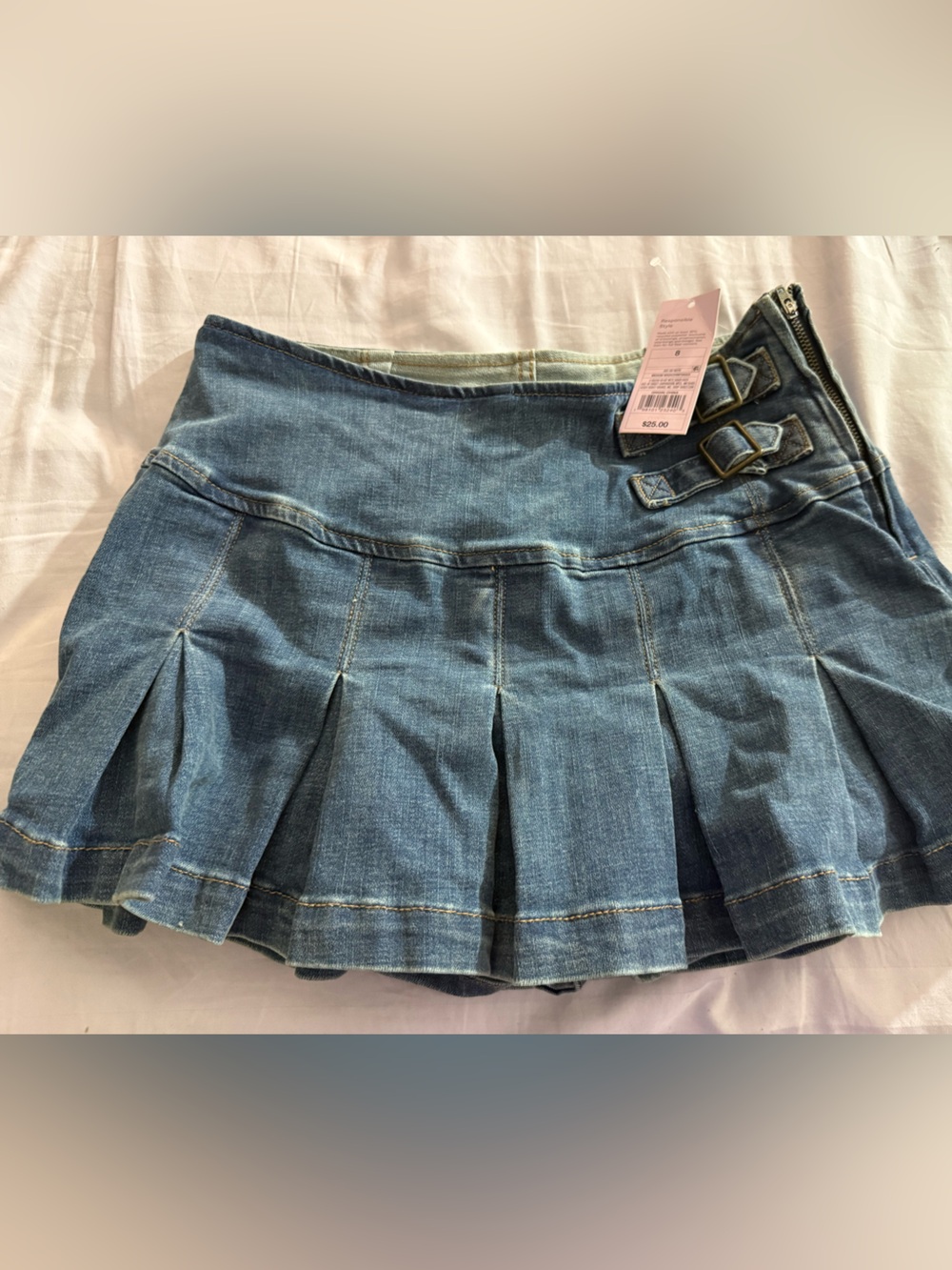wild fable light blue denim skirt with tag